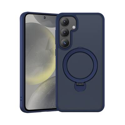 Galaxy S24 Plus Kılıf M-safe Şarj Özellikli Benks Standlı Mist Protective Kapak - Benks