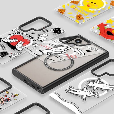 Galaxy S24 Plus Kılıf M-safe Şarj Özellikli Casebang Body Frame Kapak - 8