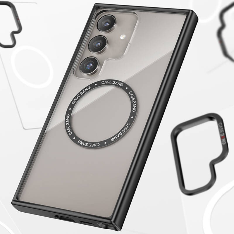 Galaxy S24 Plus Kılıf M-safe Şarj Özellikli Casebang Body Frame Kapak - 2