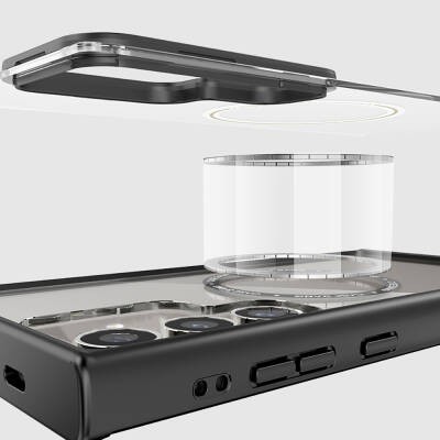 Galaxy S24 Plus Kılıf M-safe Şarj Özellikli Casebang Body Frame Kapak - 7