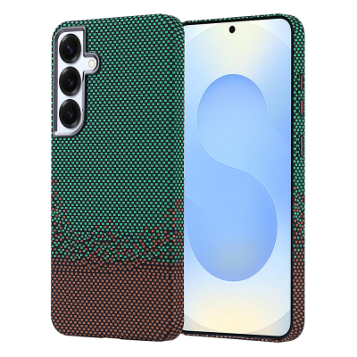 Galaxy S24 Plus Kılıf M-safe Şarj Özellikli Karbon Fiber Görünümlü Zore Nekst Kapak - Zore