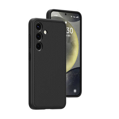 Galaxy S24 Plus Kılıf M-safe Şarj Özellikli Karbon Fiber Görünümlü Zore T-Karbon Kapak - Zore