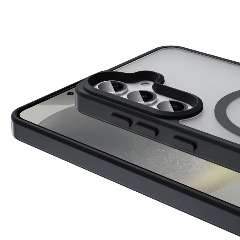 Galaxy S24 Plus Kılıf M-safe Şarj Özellikli Mat Arka Yüzey Zore Sio Kapak - 4