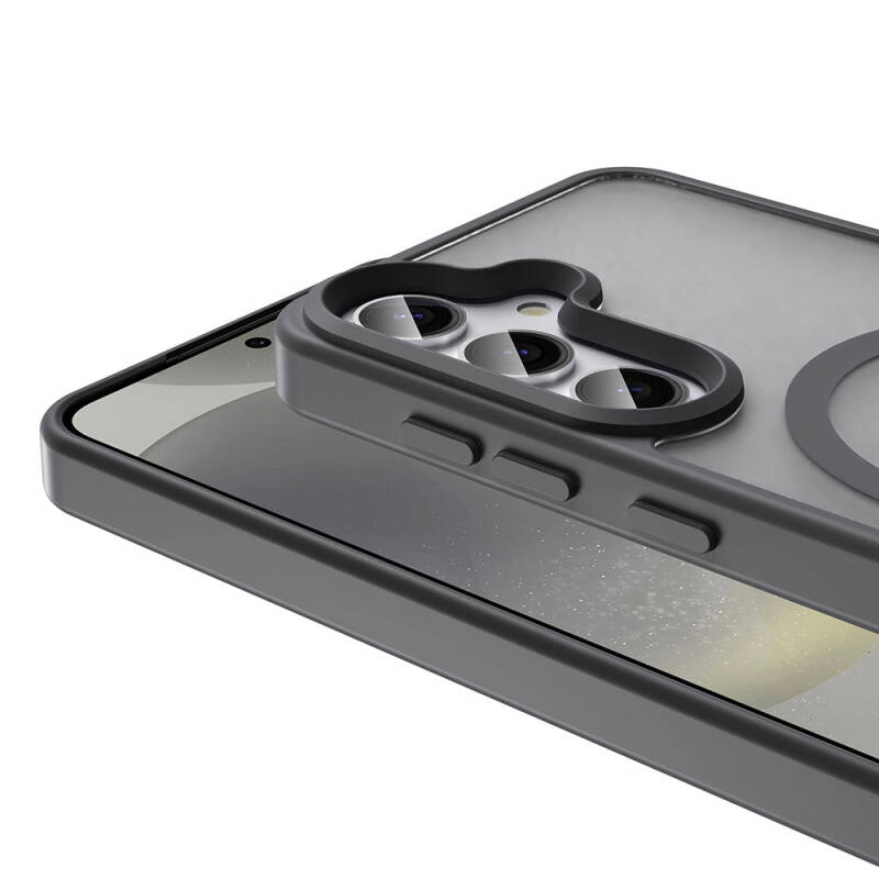 Galaxy S24 Plus Kılıf M-safe Şarj Özellikli Mat Arka Yüzey Zore Sio Kapak - 5