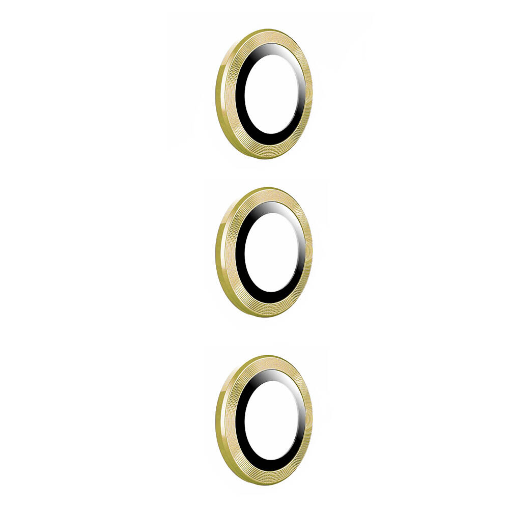 Galaxy S24 Plus Zore Kamera Lens Koruyucu Cam Filmi - Gold