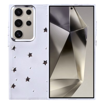 Galaxy S24 Ultra Case Airbag Design Glitter Transparent Zore Kutup Cover - 5