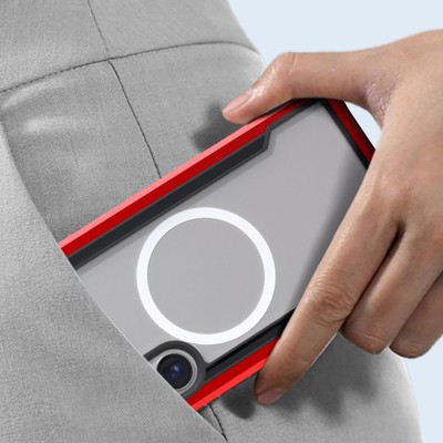 Galaxy S24 Ultra Case Magsafe Charging Feature Airbag Raptic Shield Series Transparent Back Surface Cover - 11