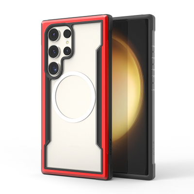 Galaxy S24 Ultra Case Magsafe Charging Feature Airbag Raptic Shield Series Transparent Back Surface Cover - Raptic