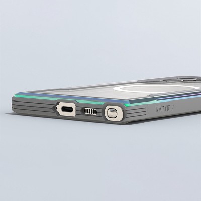 Galaxy S24 Ultra Case Magsafe Charging Feature Airbag Raptic Shield Series Transparent Back Surface Cover - 23