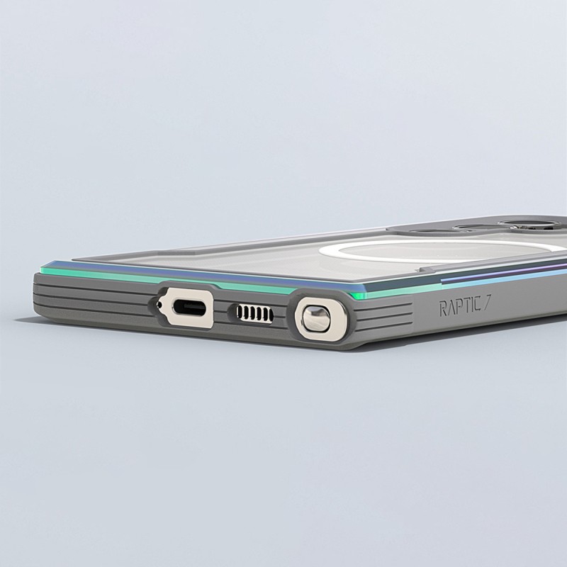 Galaxy S24 Ultra Case Magsafe Charging Feature Airbag Raptic Shield Series Transparent Back Surface Cover - 23