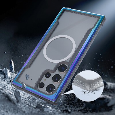 Galaxy S24 Ultra Case Magsafe Charging Feature Airbag Raptic Shield Series Transparent Back Surface Cover - 26