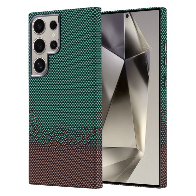 Galaxy S24 Ultra Case Magsafe Charging Feature Carbon Fiber Look Zore Nekst Cover - 5