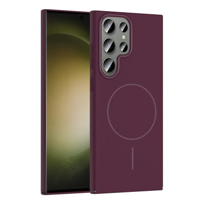 Galaxy S24 Ultra Case Magsafe Charging Featured Zore Ruby Hard Cover - 6