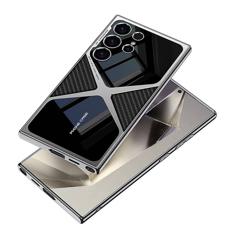 Galaxy S24 Ultra Case Ultra Thin Camera Protected PC + Leather Back Surface Zore X-Pro Cover - 4