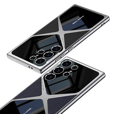 Galaxy S24 Ultra Case Ultra Thin Camera Protected PC + Leather Back Surface Zore X-Pro Cover - 5