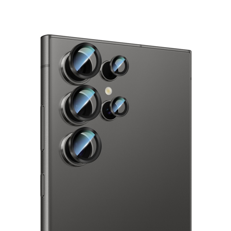 Galaxy S24 Ultra CaseWorld Alloy Serisi Oleofobik Anti Reflective Kamera Lens Koruyucu - 4