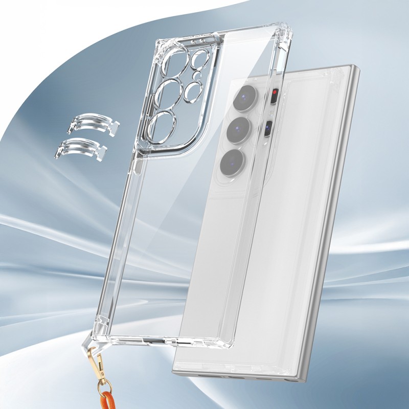 Galaxy S24 Ultra Kılıf Airbagli Takılabilir Askı Aparatlı Zore Snap Silikon Kapak - 10