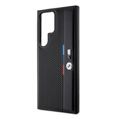 Galaxy S24 Ultra Kılıf BMW Orjinal Lisanslı M Logolu Üç Renk Çizgili Delikli Detail Line Kapak - 5