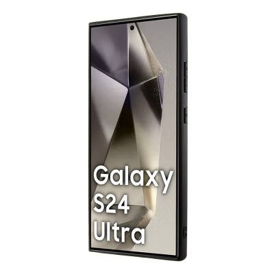 Galaxy S24 Ultra Kılıf BMW Orjinal Lisanslı M-safe Şarj Özellikli M Logolu Üç Çizgili PU Karbon Kapak - 3