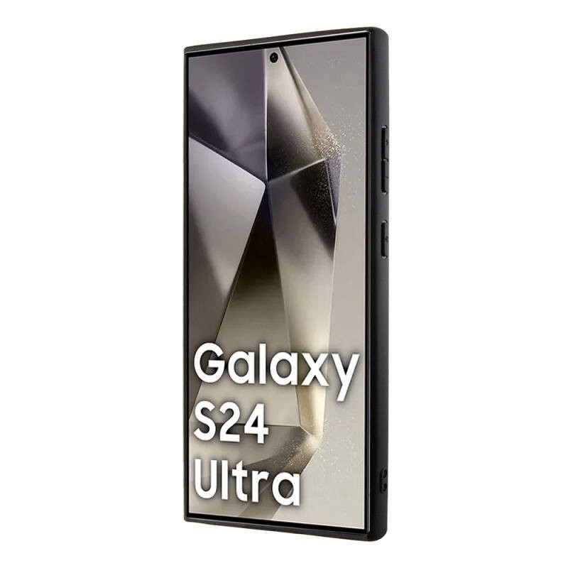 Galaxy S24 Ultra Kılıf BMW Orjinal Lisanslı M-safe Şarj Özellikli M Logolu Üç Çizgili PU Karbon Kapak - 3