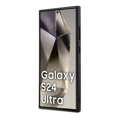 Galaxy S24 Ultra Kılıf BMW Orjinal Lisanslı M-safe Şarj Özellikli Yarım Dokulu Circle Leather Kapak - 4