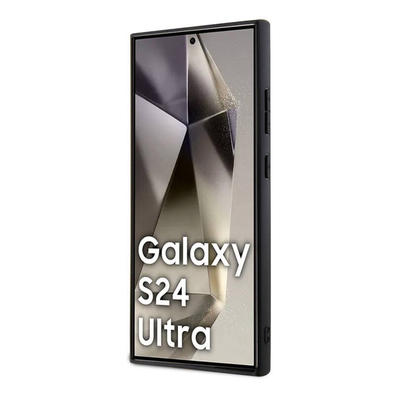 Galaxy S24 Ultra Kılıf BMW Orjinal Lisanslı M-safe Şarj Özellikli Yarım Dokulu Circle Leather Kapak - 4
