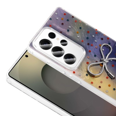 Galaxy S24 Ultra Kılıf Kamera Korumalı Figürlü Zore Ponti Silikon Kapak - 11