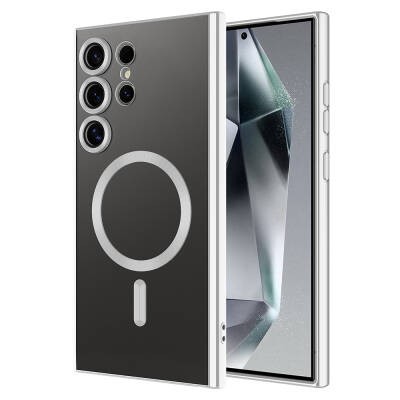 Galaxy S24 Ultra Kılıf Kamera Korumalı M-safe Wireless Şarj Özellikli Zore Demre Kapak - 4