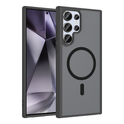 Galaxy S24 Ultra Kılıf M-safe Şarj Özellikli Zore Babet Kapak - Zore