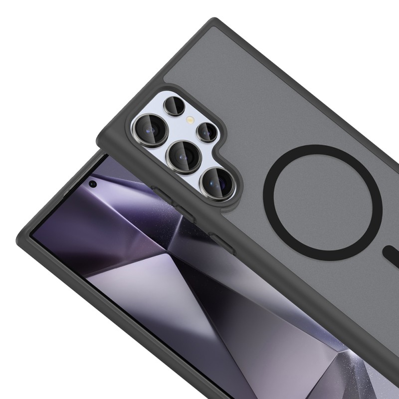 Galaxy S24 Ultra Kılıf M-safe Şarj Özellikli Zore Babet Kapak - 12