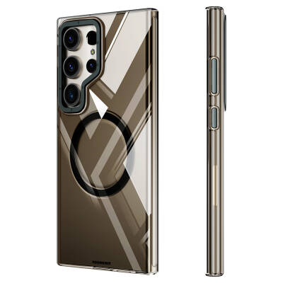 Galaxy S24 Ultra Kılıf M-safe Şarj Özellikli Sararmaya Karşı Dayanıklı Youngkit Clear Crystal Serisi Kapak - Youngkit