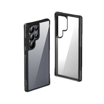 Galaxy S24 Ultra Kılıf Şeffaf Sert PC Arka Yüzey Tasarımlı Zore Edo Kapak - Zore