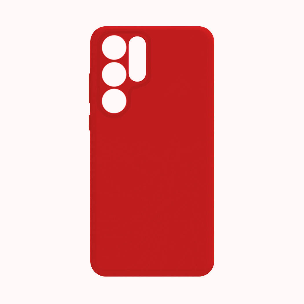 Galaxy S24 Ultra Kılıf Zore Biye Silikon - Kırmızı