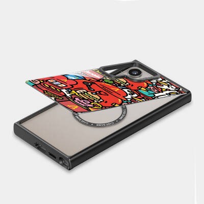 Galaxy S24 Ultra M-safe Şarj Özellikli Casebang Ahhey Serisi Arka Panel - 12