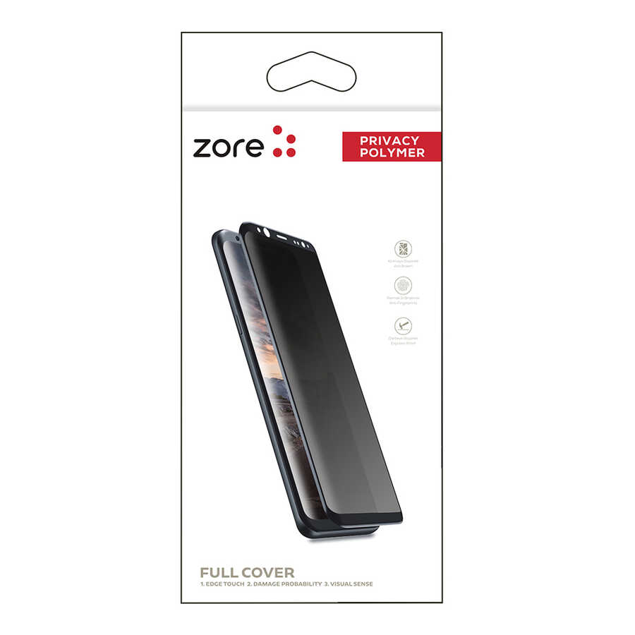 Galaxy S24 Ultra Zore Privacy Polymer Nano Ekran Koruyucu - Siyah