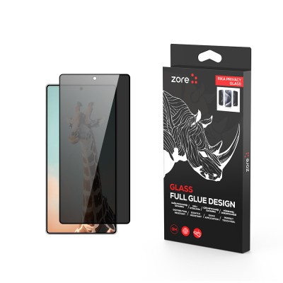 Galaxy S24 Ultra Zore Rika Premium Privacy Temperli Cam Ekran Koruyucu - 2