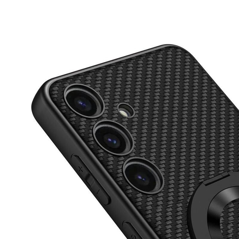 Galaxy S24 Wireless Şarj Özellikli Zore Kıpta Standlı M-safe Silikon Kapak - 2