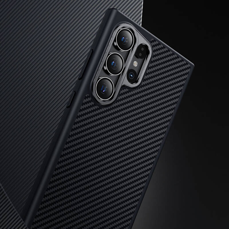 Galaxy S25 Case Carbon Fiber M-safe Charging Feature Benks Hybrid ArmorPro 600D Kevlar Cover - 10