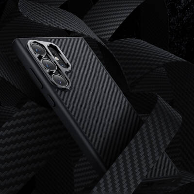 Galaxy S25 Case Carbon Fiber M-safe Charging Feature Benks Hybrid ArmorPro 600D Kevlar Cover - 11