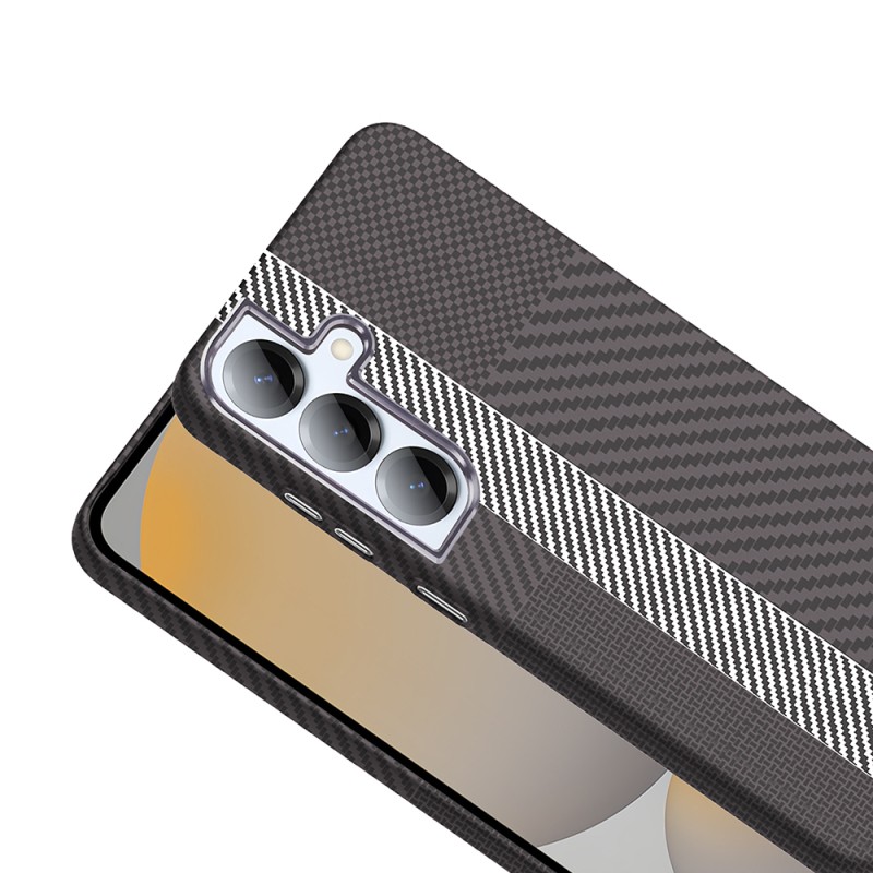 Galaxy S25 Case M-safe Charging Feature Carbon Fiber Look Zore Gros Cover - 19