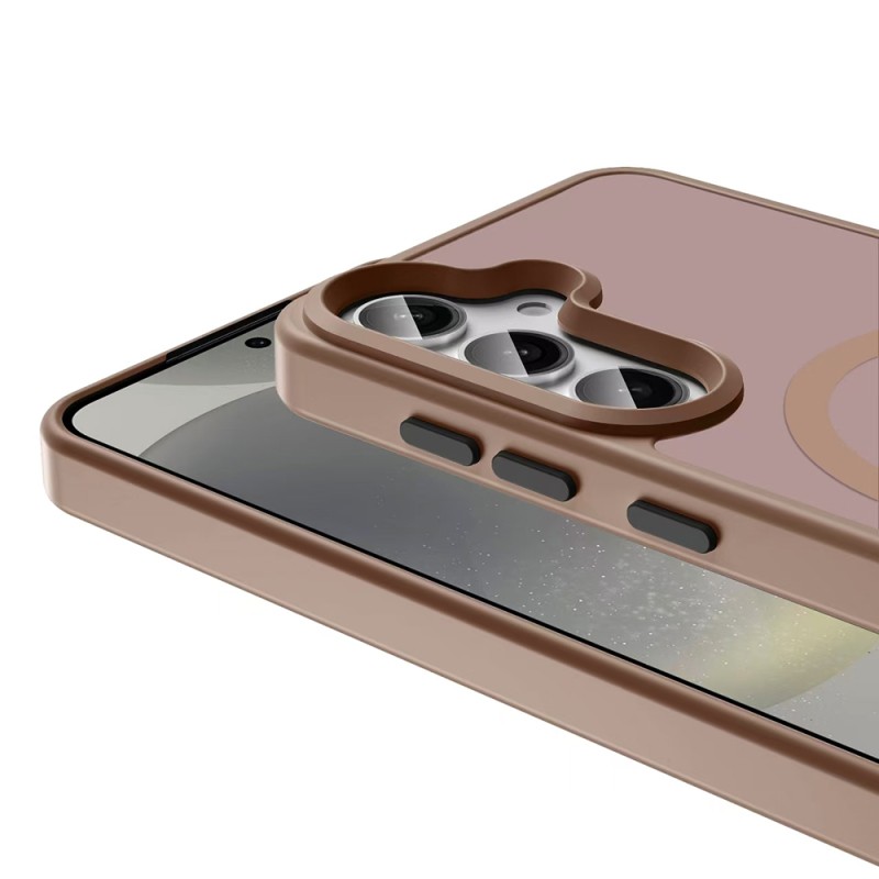 Galaxy S25 Case Magsafe Charging Feature Matte Back Surface Zore Sio Cover - 15