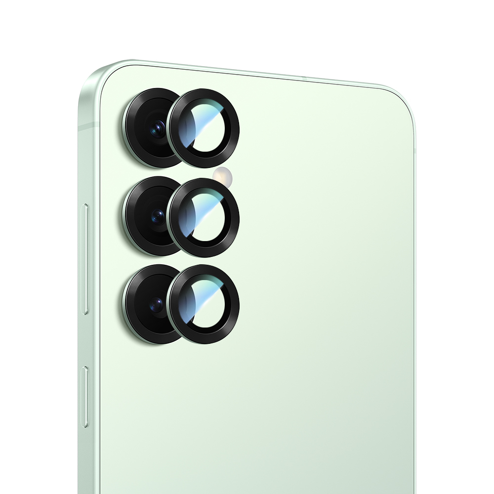 Galaxy S25 CaseWorld Alloy Serisi Oleofobik Anti Reflective Kamera Lens Koruyucu - Yeşil