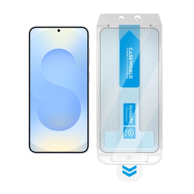 Galaxy S25 CaseWorld Applicator Serisi 2.5D Eyesafe Mavi Işık Teknolojili 0.25mm Temperli Cam Ekran Koruyucu+ Uygulama Aparatı - 6