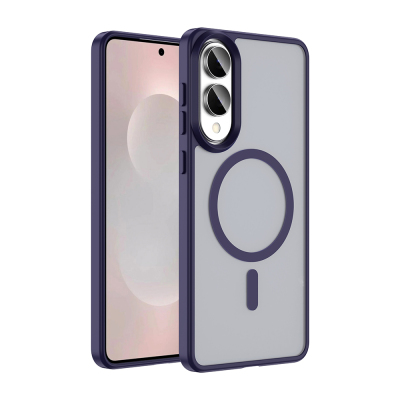 Galaxy S25 Edge Case M-safe Charging Feature Matte Back Surface Zore Sio Cover - Zore