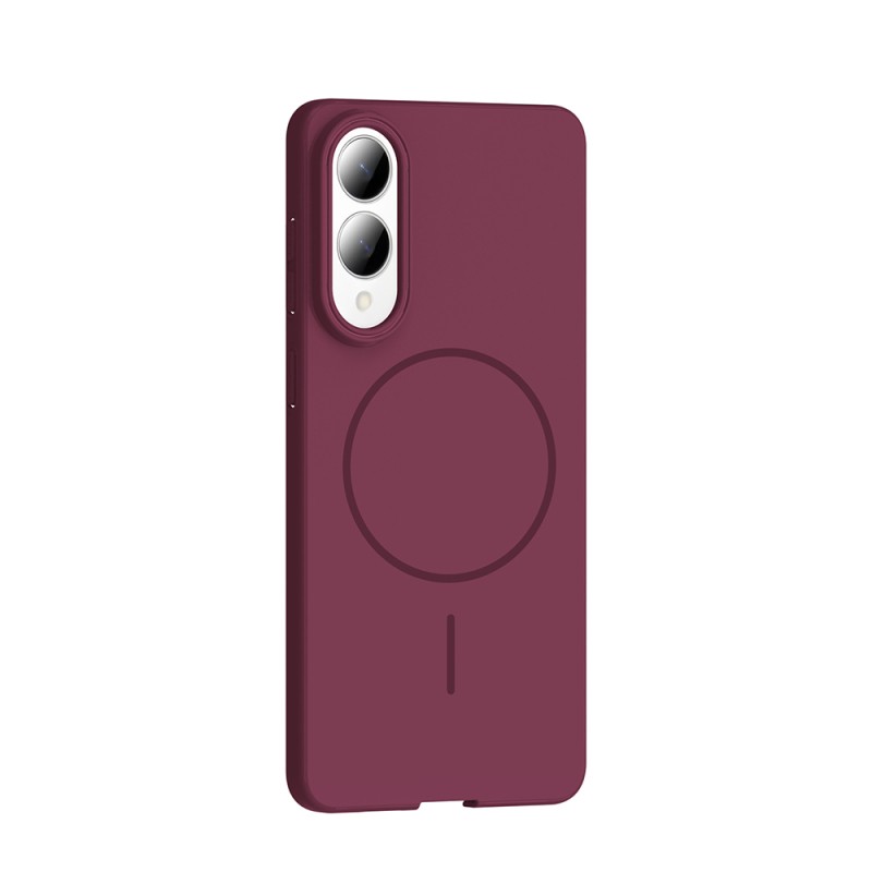 Galaxy S25 Edge Case M-safe Charging Feature Zore Ruby Hard Cover - 9
