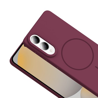 Galaxy S25 Edge Case M-safe Charging Feature Zore Ruby Hard Cover - 10