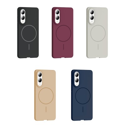 Galaxy S25 Edge Case M-safe Charging Feature Zore Ruby Hard Cover - 17