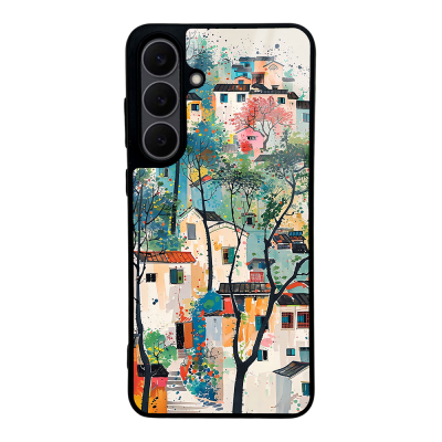 Galaxy S25 FE Case with Camera Protection, Patterned Zore Lusi Cover - Zore