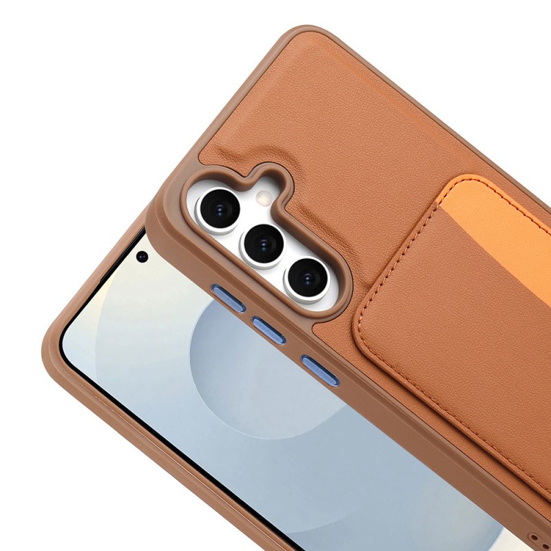 Galaxy S25 FE Case with Card Holder Zore X-Card Silicone Cover - 13