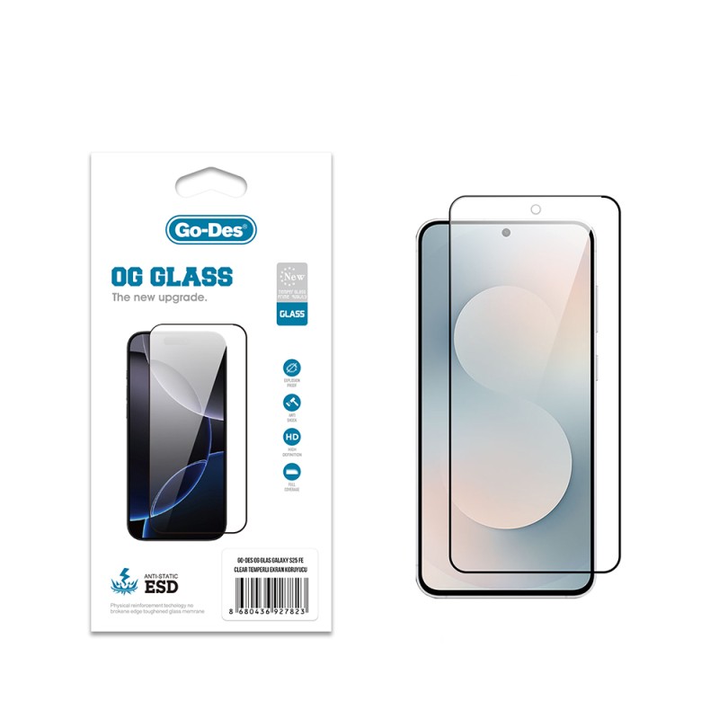 Galaxy S25 FE Go Des OG Glass Antistatic Tempered Glass Screen Protector - 1